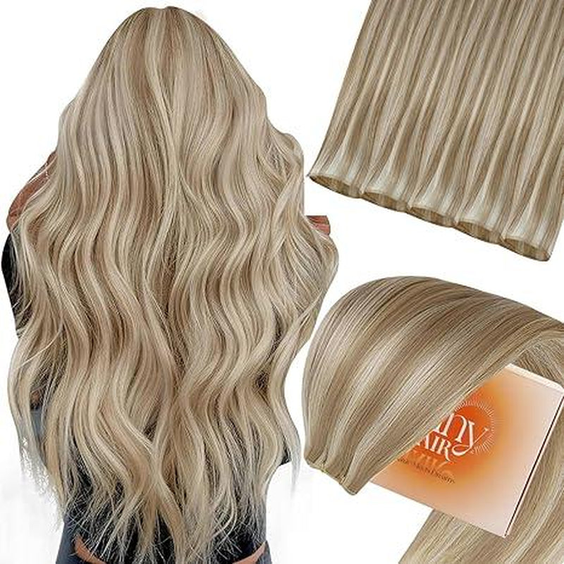 Sunny Hair Genius Weft Hair Extensions Human Hair Sew in Extensions for Women Invisible Sew in Hair Extensions