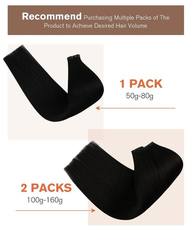 Sunny Hair Genius Weft Hair Extensions Human Hair Sew in Extensions for Women Invisible Sew in Hair Extensions