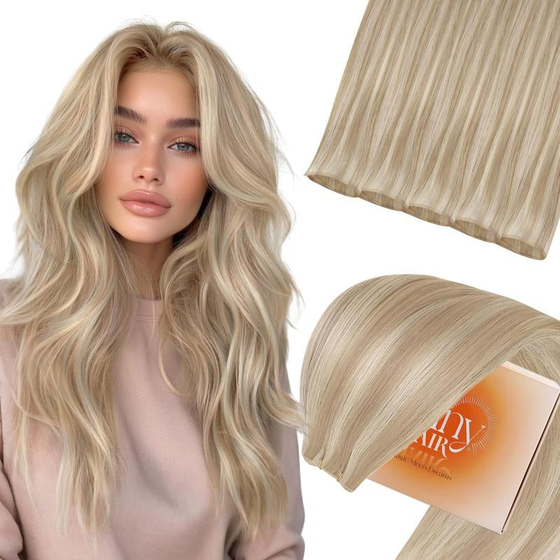 Sunny Hair Genius Weft Hair Extensions Human Hair Sew in Extensions for Women Invisible Sew in Hair Extensions