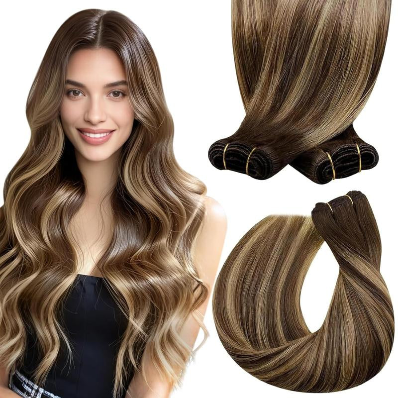 Sunny Hair Genius Weft Hair Extensions Human Hair Sew in Extensions for Women Invisible Sew in Hair Extensions