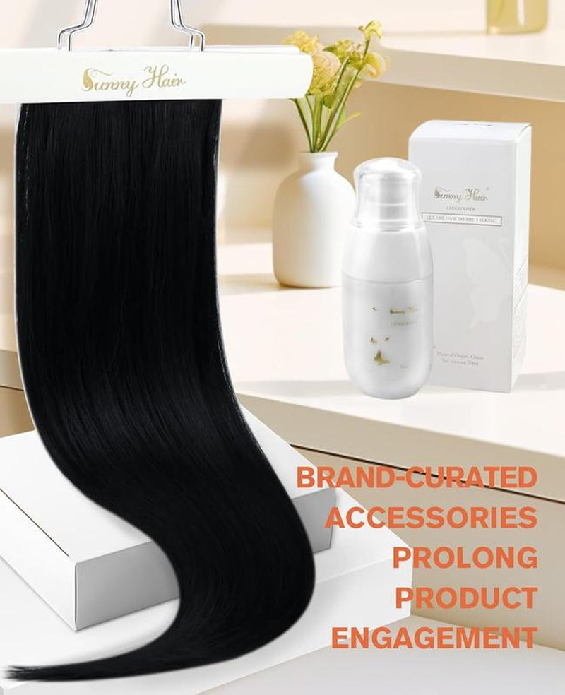 Sunny Hair Genius Weft Hair Extensions Human Hair Sew in Extensions for Women Invisible Sew in Hair Extensions