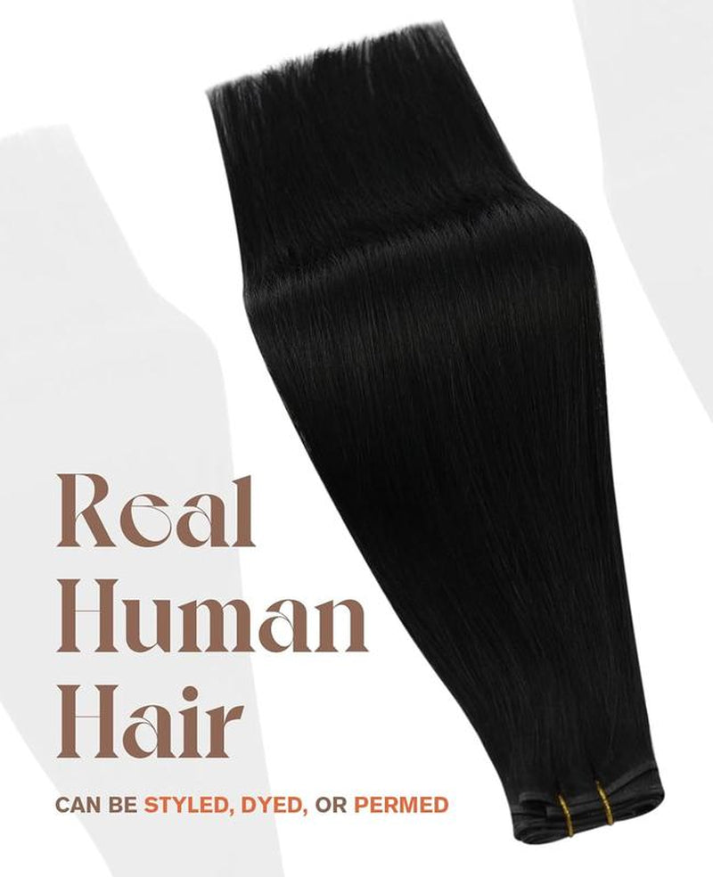 Sunny Hair Genius Weft Hair Extensions Human Hair Sew in Extensions for Women Invisible Sew in Hair Extensions