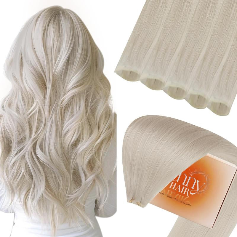 Sunny Hair Genius Weft Hair Extensions Human Hair Sew in Extensions for Women Invisible Sew in Hair Extensions