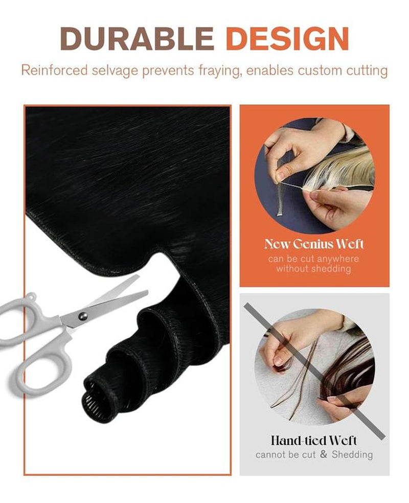 Sunny Hair Genius Weft Hair Extensions Human Hair Sew in Extensions for Women Invisible Sew in Hair Extensions
