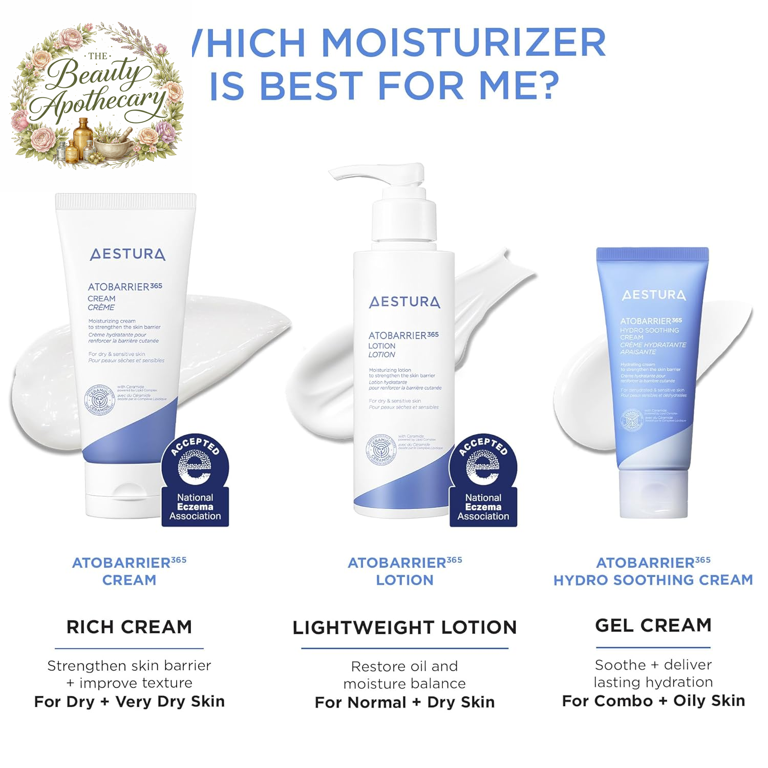 ATOBARRIER365 Cream with Ceramides, Korean Face Moisturizer for Barrier Repair | 120H Lasting Hydration, Ceramide Capsules, Dry & Sensitive Skin, Non-Comedogenic, 80 Ml / 2.70 Fl.Oz.