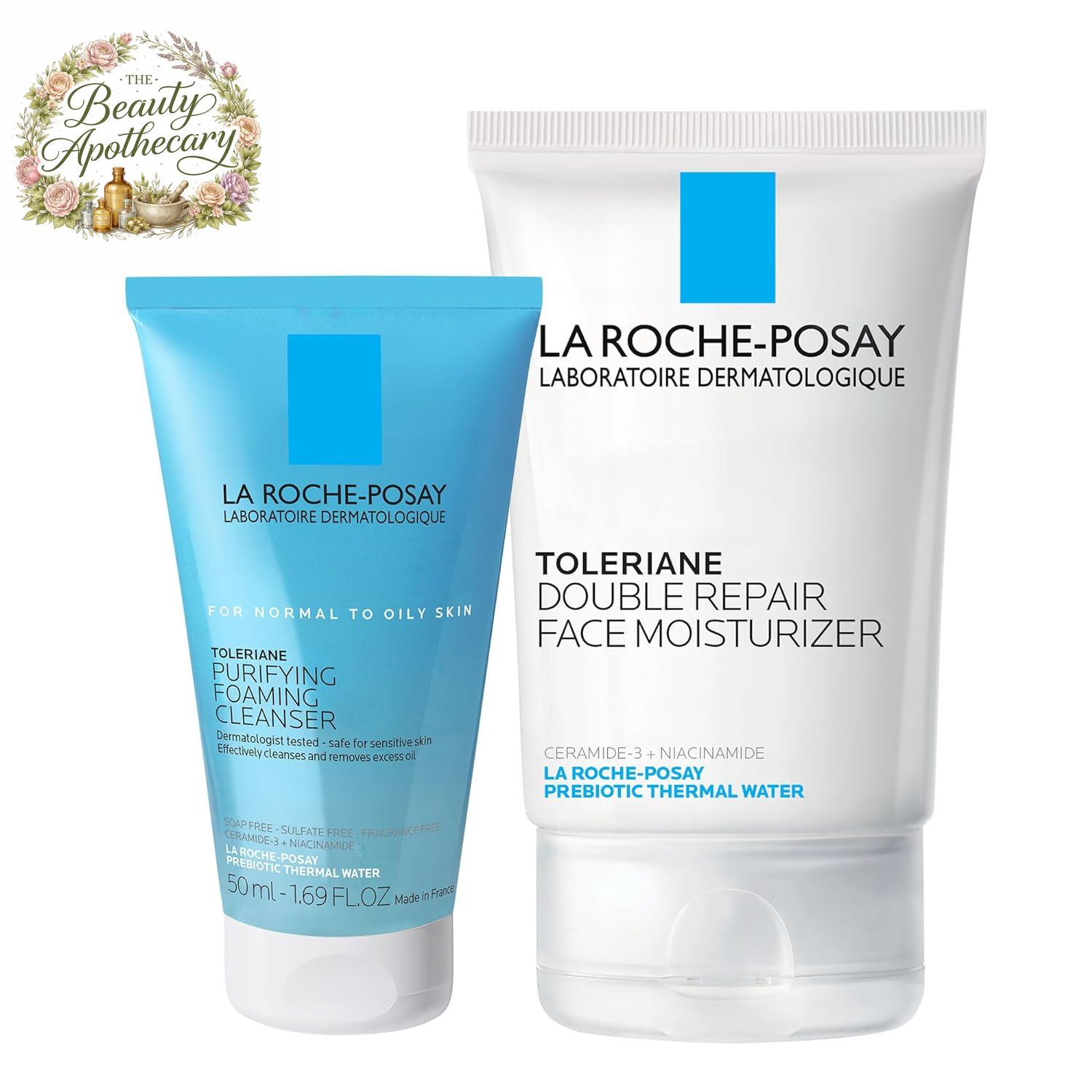 La Roche-Posay Toleriane Double Repair Face Moisturizer, Daily Moisturizer Face Cream with Ceramide & Niacinamide for All Skin Types, Immediate Comfort & Long Lasting Hydration, Fragrance Free
