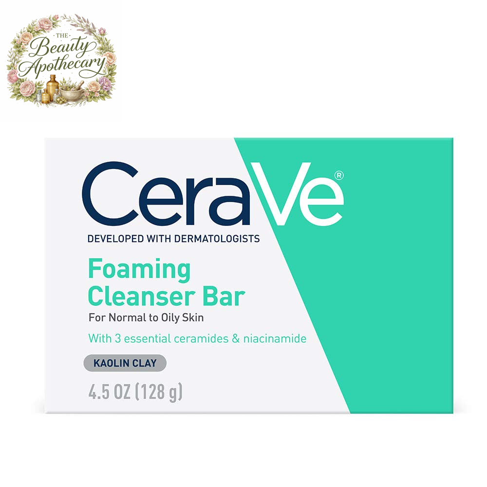 Foaming Cleanser Bar, Soap-Free Body and Face Cleanser Bar for Oily Skin, Fragrance Free, 4.5 Ounce
