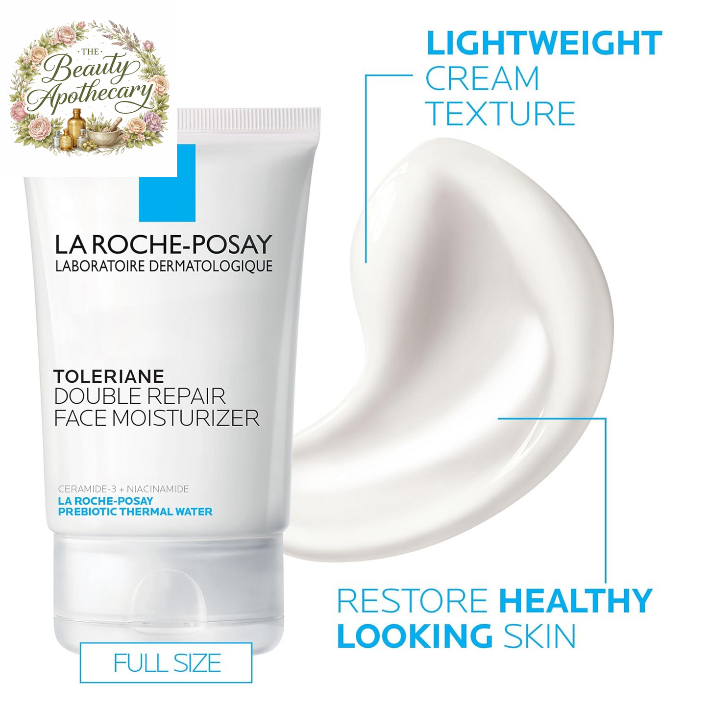 La Roche-Posay Toleriane Double Repair Face Moisturizer, Daily Moisturizer Face Cream with Ceramide & Niacinamide for All Skin Types, Immediate Comfort & Long Lasting Hydration, Fragrance Free